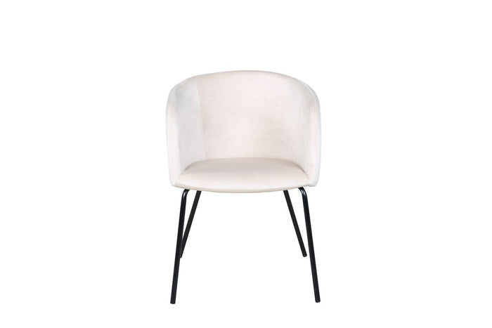 Rebellenclub Cerreto Eetkamerstoel - Beige Velours