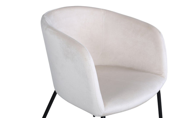 Rebellenclub Cerreto Eetkamerstoel - Beige Velours