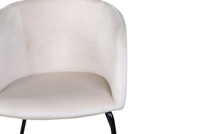 Rebellenclub Cerreto Eetkamerstoel - Beige Velours