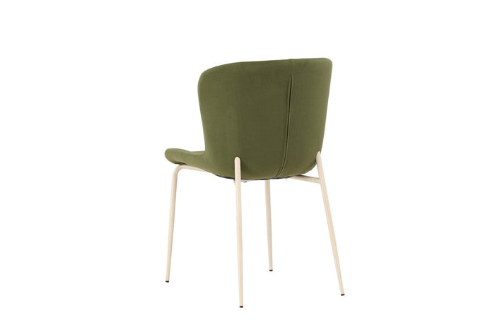 Rebellenclub Drammen Eetkamerstoel - Set van 2 - Groen Velours