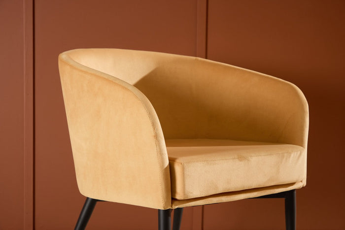 Rebellenclub Minerva Fauteuil - Geel Velours