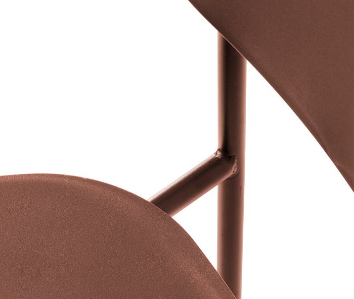 Rebellenclub Strom Eetkamerstoel - Set van 4 - Terracotta