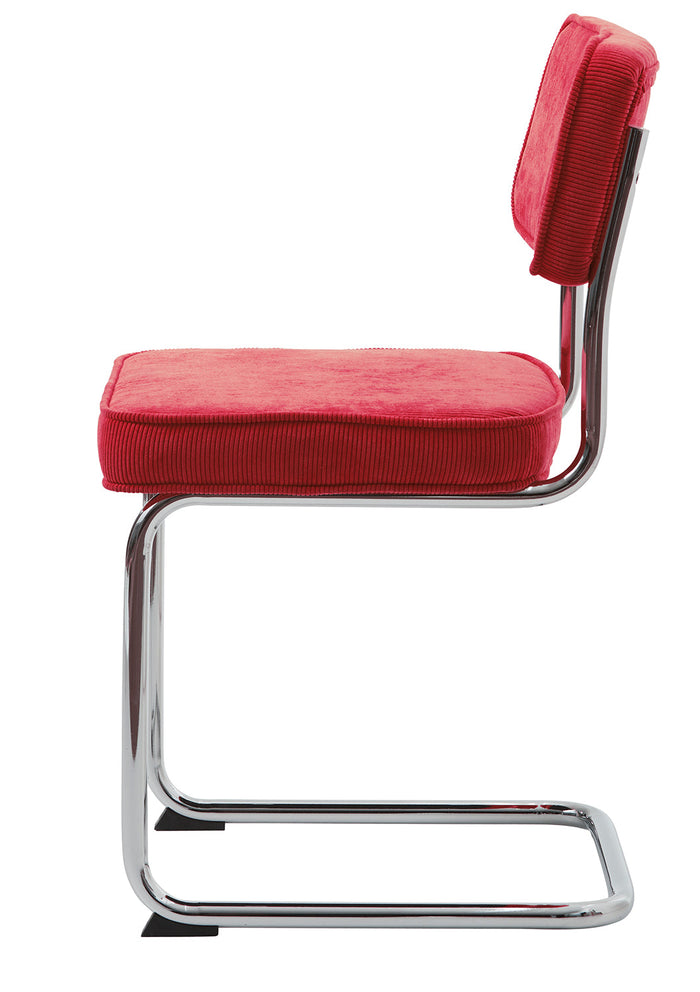 Rebellenclub Luxor Eetkamerstoel - Set van 4 - Rood RibstofÊ