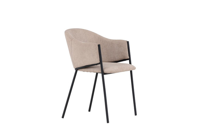 Rebellenclub Afi Eetkamerstoel - set van 2 - Beige Velours