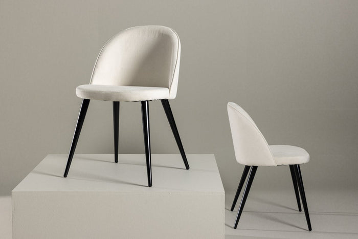 Rebellenclub Carzorla Eetkamerstoel - Set van 2 - Wit