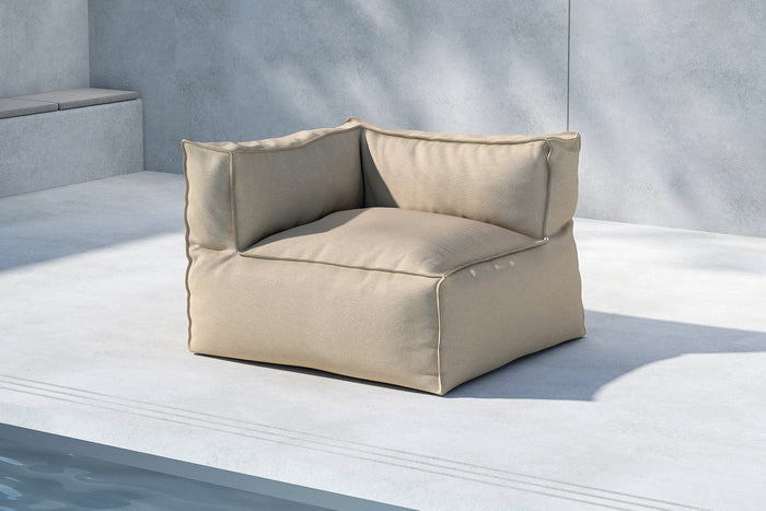 Rebellenclub Timo Loungebank Module Hoekstuk - Beige