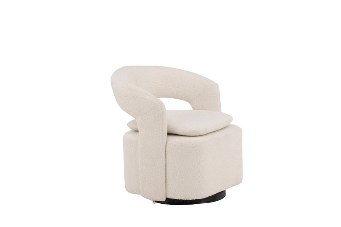 Rebellenclub Akando Fauteuil - Wit Bouclé