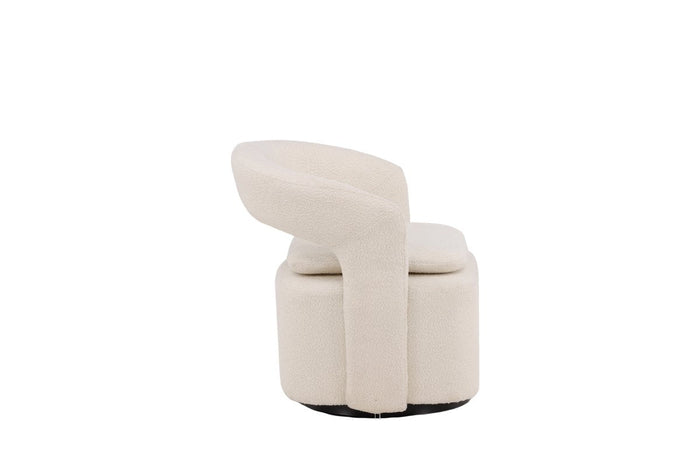 Rebellenclub Akando Fauteuil - Wit Bouclé