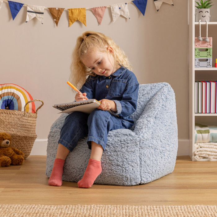 icon Natalia Kinderzitzak Fauteuil - Teddy - Blauw