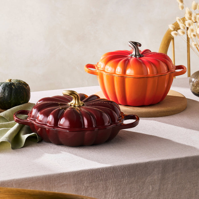 Le Creuset Campagnard Pompoen Braad/Stoofpan Ø 28 cm - Garnet