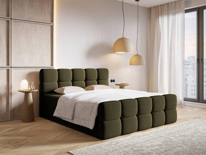 NADUVI Collection Chloe boxspring bouclé met opbergruimte 160 x 200cm