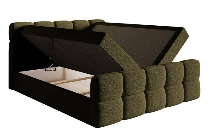 NADUVI Collection Chloe boxspring bouclé met opbergruimte 160 x 200cm