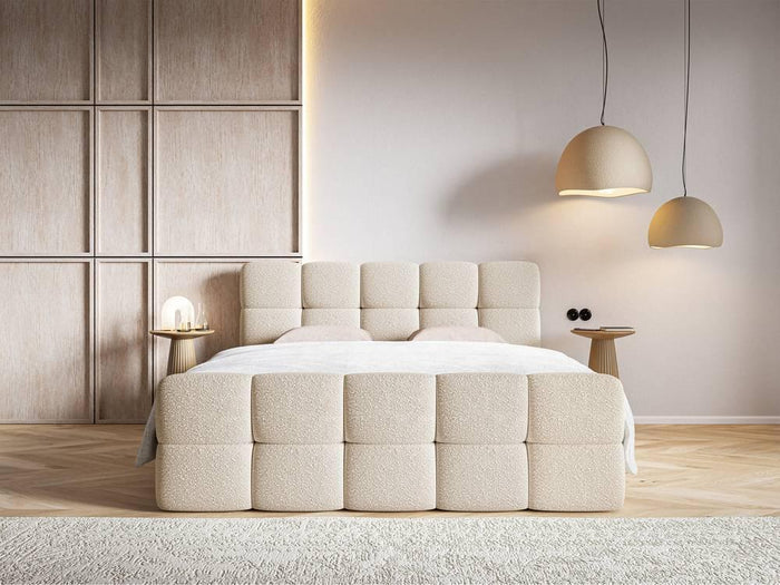 NADUVI Collection Chloe boxspring bouclé met opbergruimte 180 x 200cm