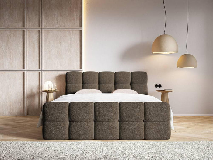 NADUVI Collection Chloe boxspring bouclé met opbergruimte 160 x 200cm