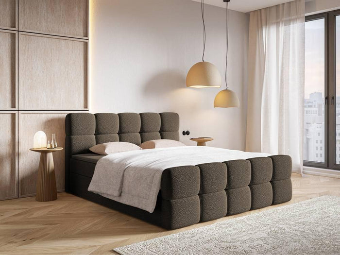 NADUVI Collection Chloe boxspring bouclé met opbergruimte 160 x 200cm