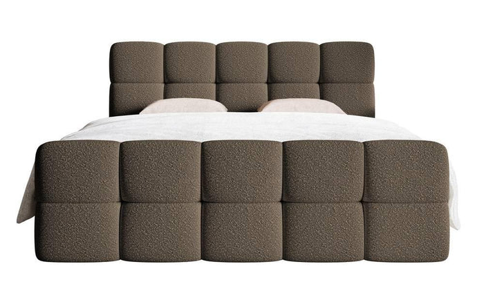NADUVI Collection Chloe boxspring bouclé met opbergruimte 160 x 200cm