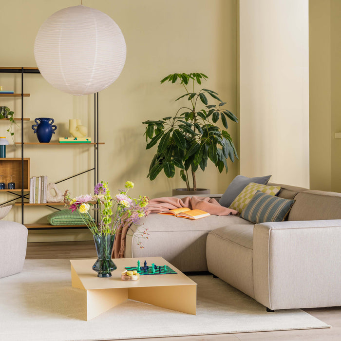 by fonQ Chunky Hoekbank met Chaise Longue Links - Beige