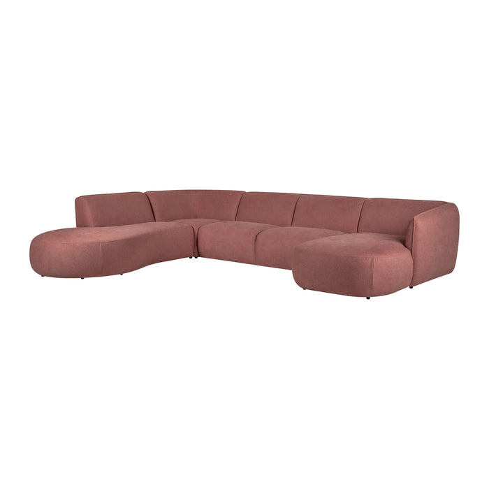 by fonQ Soft U-bank Links - Micro Chenille - Oud Roze