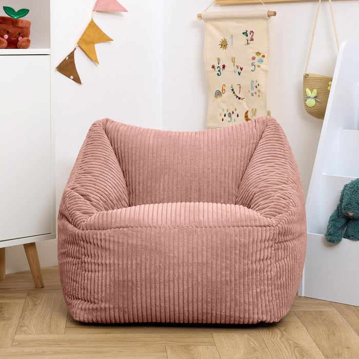 icon Natalia Kinderzitzak Fauteuil - Ribfluweel - Oudroze