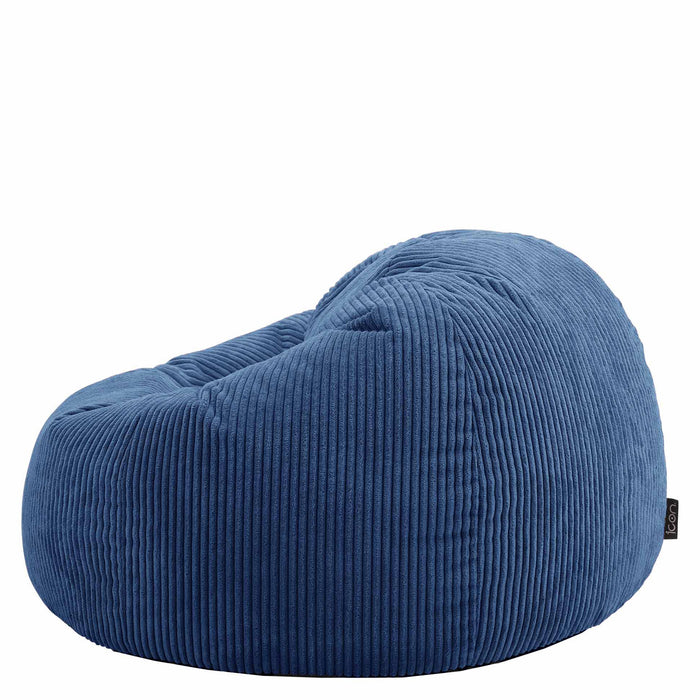 icon Kingston Zitzak - Ribfluweel - Denimblauw