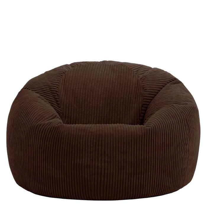 icon Kingston Zitzak - Ribfluweel - Chocolade