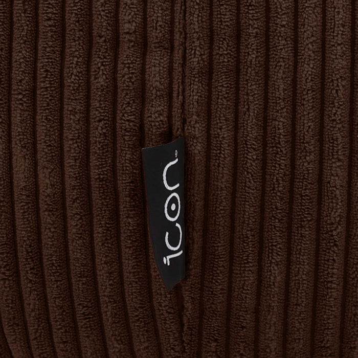 icon Kingston Zitzak - Ribfluweel - Chocolade