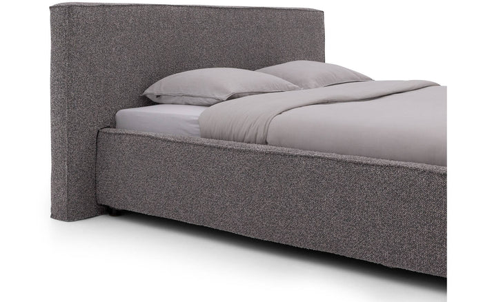 Goossens Bedframe Switch - 180 x 210 - Ahenk 5401 grijs - Bouclé