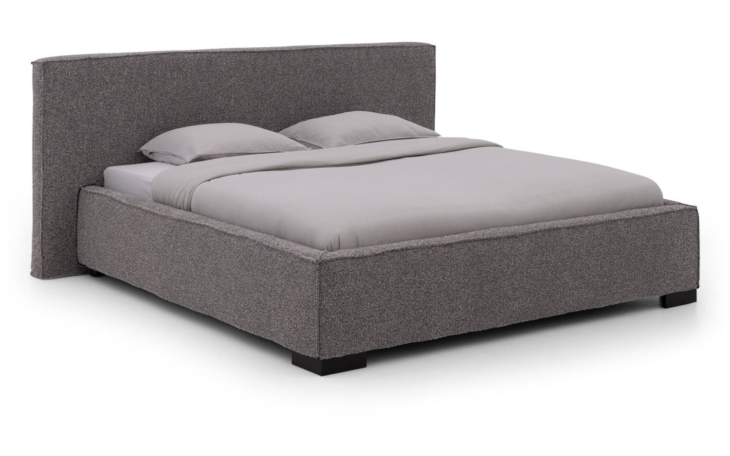 Goossens Bedframe Switch - 180 x 220 - Ahenk 5401 grijs - Bouclé