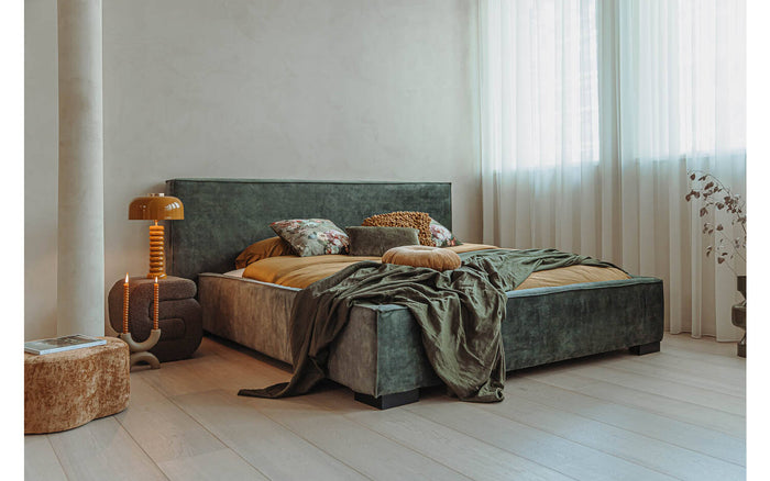 Goossens Bedframe Switch - 140 x 210 - Adore 158 niagara - Fluweel