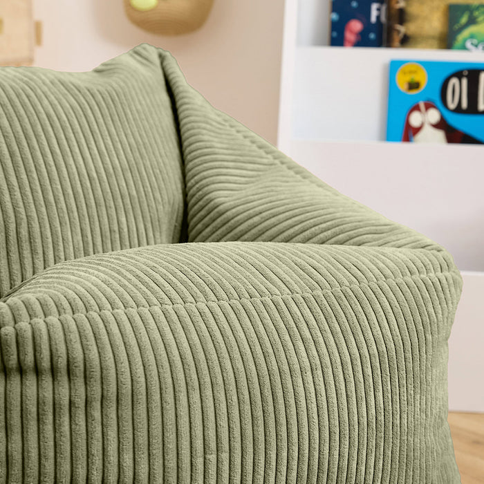 icon Natalia Kinderzitzak Fauteuil - Ribfluweel - Saliegroen