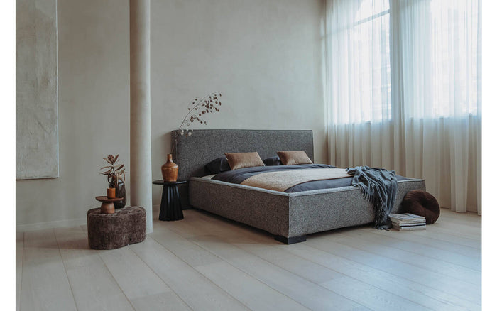 Goossens Bedframe Switch - 180 x 200 - Ahenk 5401 grijs - Bouclé
