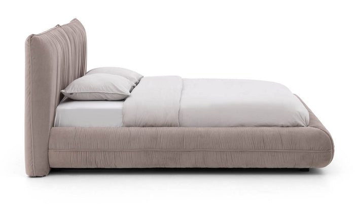 Goossens Gestoffeerd Bedframe Milano - 140 x 200 - Paris khaki -