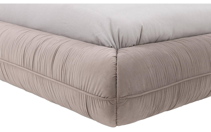Goossens Gestoffeerd Bedframe Milano - 140 x 200 - Paris khaki -