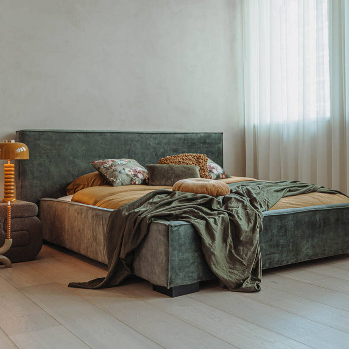 Goossens Bedframe Switch - 160 x 220 - Adore 158 niagara - Fluweel