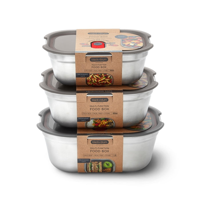 Black+Blum RVS Vershoudbakjes Set - Mix (S|M|L)