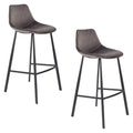 Dutchbone Franky Barkruk Grijs 80 cm - Set van 2