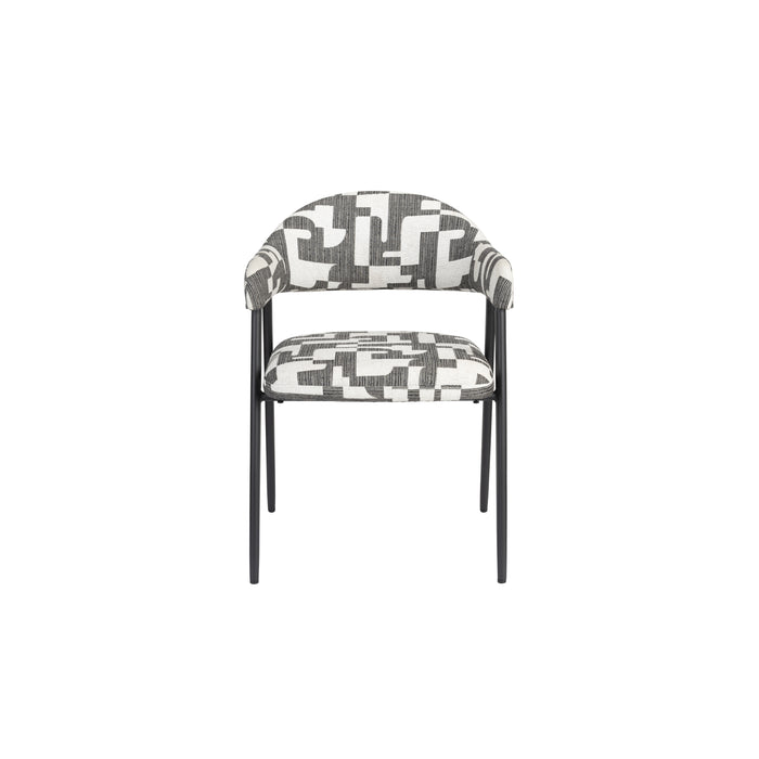Dutchbone Miyo Stoel - Set van 2 - Zwart