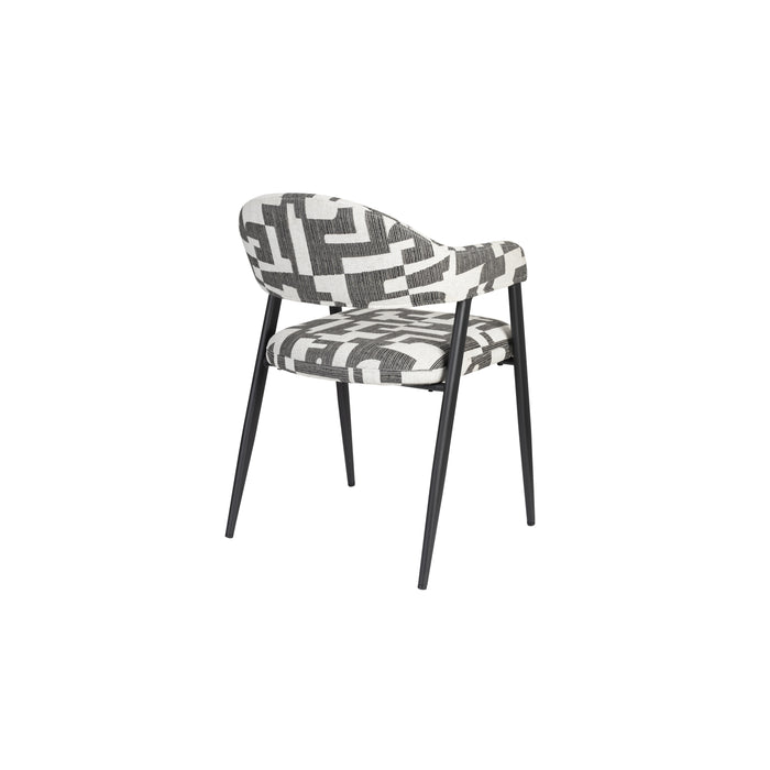 Dutchbone Miyo Stoel - Set van 2 - Zwart