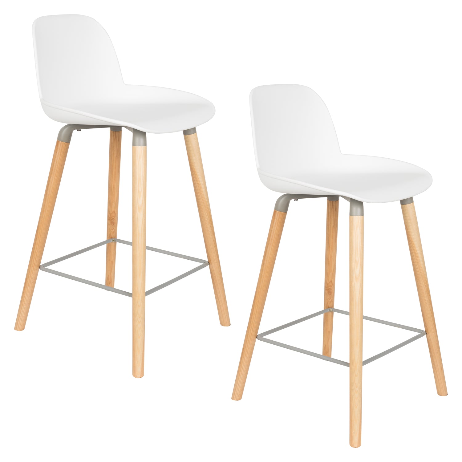 Zuiver Albert Kuip Barkruk 65 cm Wit - Set van 2