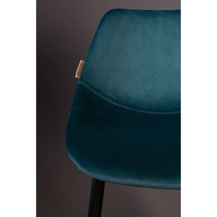 Dutchbone Franky Barkruk Blauw 65 cm - Set van 2