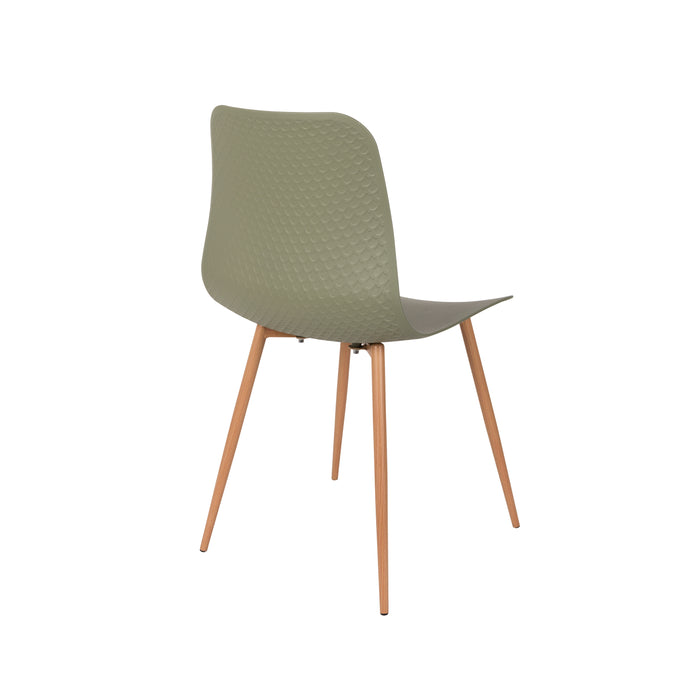 Housecraft Living Leon Eetkamerstoel Groen - Set van 2