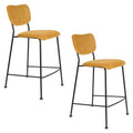 Zuiver Benson Barkruk 64.5 cm Oker - Set van 2 - Geel