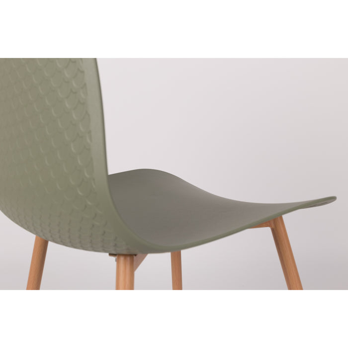 Housecraft Living Leon Eetkamerstoel Groen - Set van 2