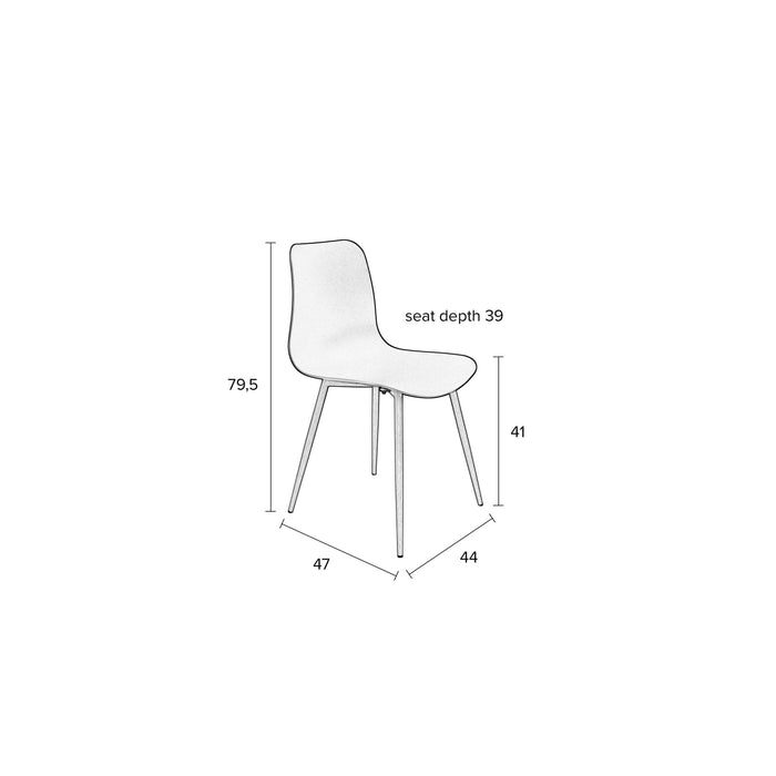 Housecraft Living Leon Eetkamerstoel Groen - Set van 2