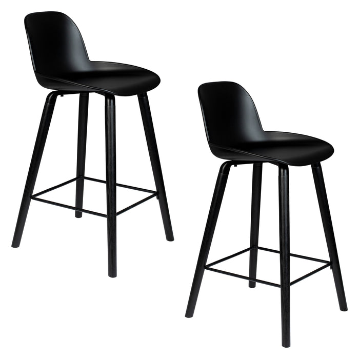 Zuiver Albert Kuip Barkruk 65 cm Zwart - Set van 2