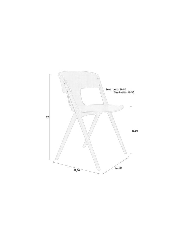 Zuiver Horizon Tuinstoelen Taupe - Set van 4