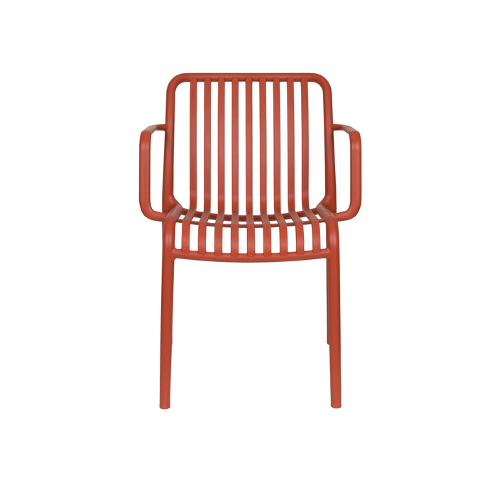 Housecraft Living Mante Tuinstoelen Terra| Rood - Set van 4