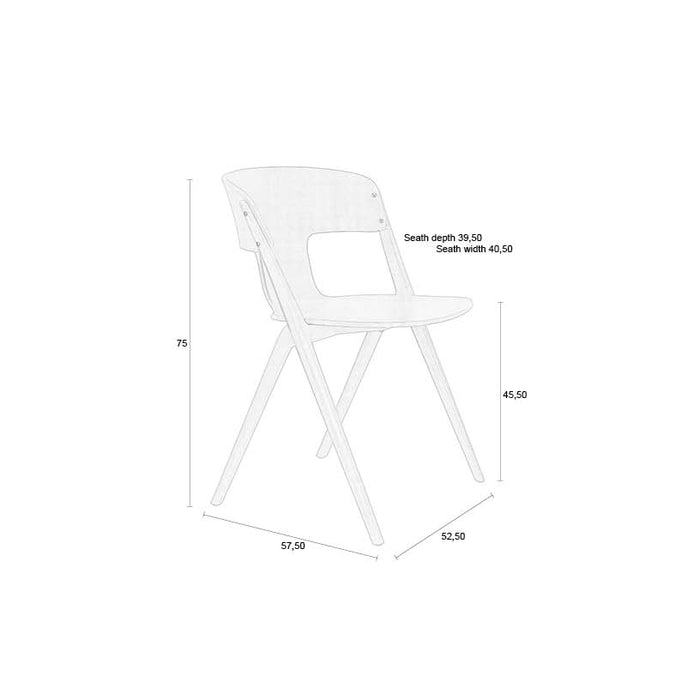 Zuiver Horizon Tuinstoelen Off-White - Set van 4