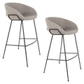 Zuiver Feston Barkruk 76 cm Grijs - Set van 2