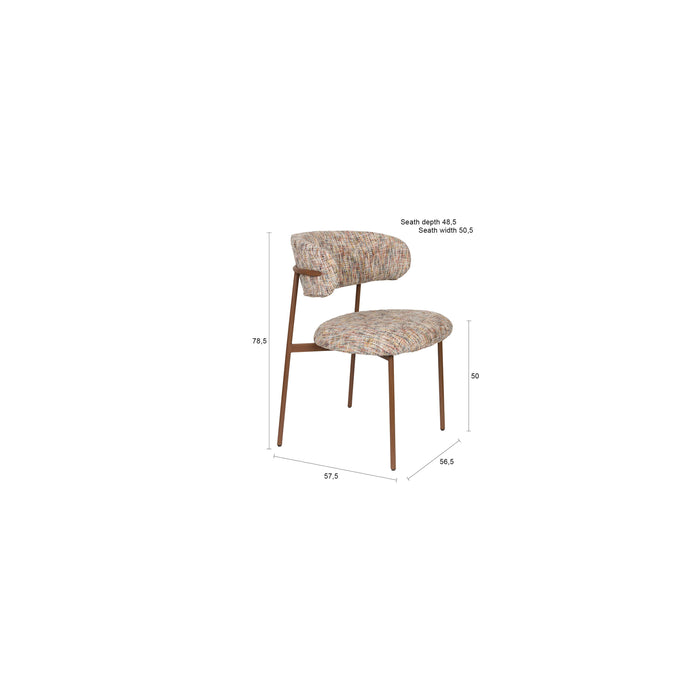 Housecraft Claes Eetkamerstoelen Multi - Set van 2